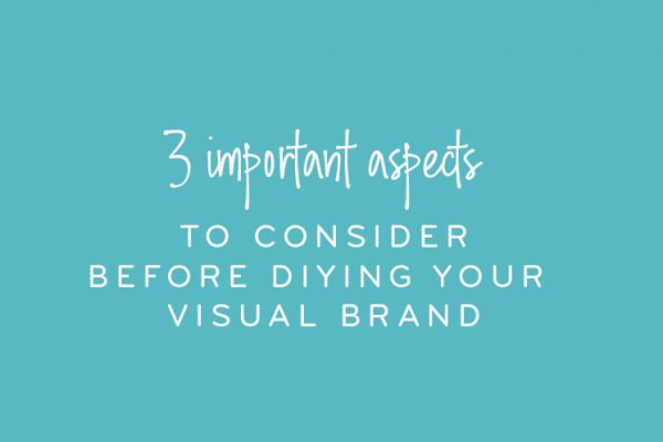 3 important aspects to consider before diying your visual brand
